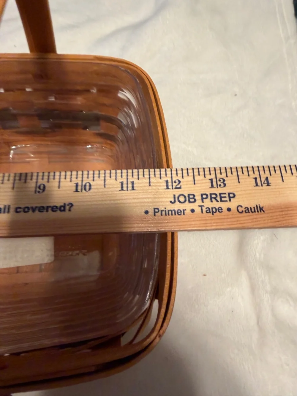 Longberger Holiday Cheer Rectangle 1996 Basket/Protector